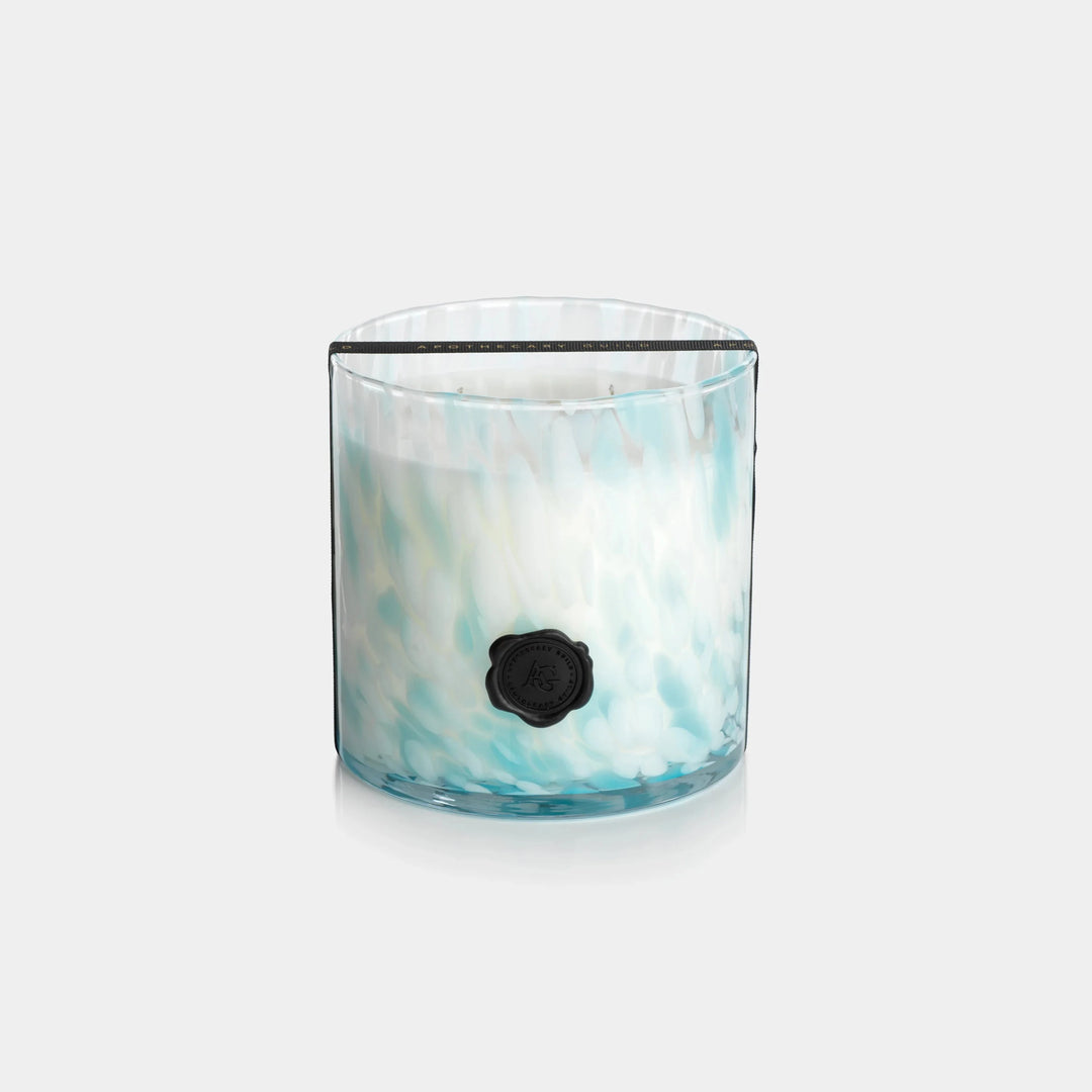 AG Opal Glass Three Wick Candle Jar - Sunset Beach Candle Zodax 