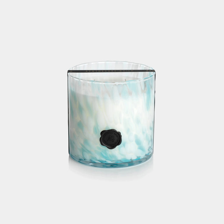 AG Opal Glass Three Wick Candle Jar - Sunset Beach Candle Zodax 