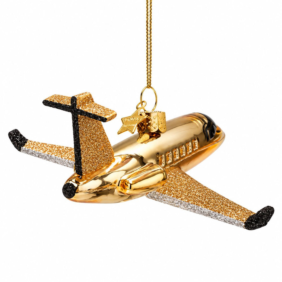Airplane Glass Ornament Christmas Ornament Vondels 