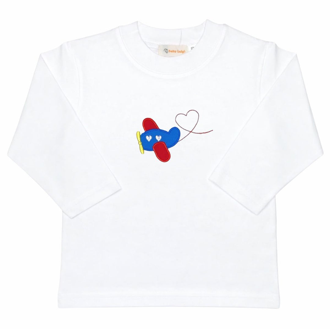 Airplane with Heart Long Sleeve Shirt Boy Shirt Luigi 