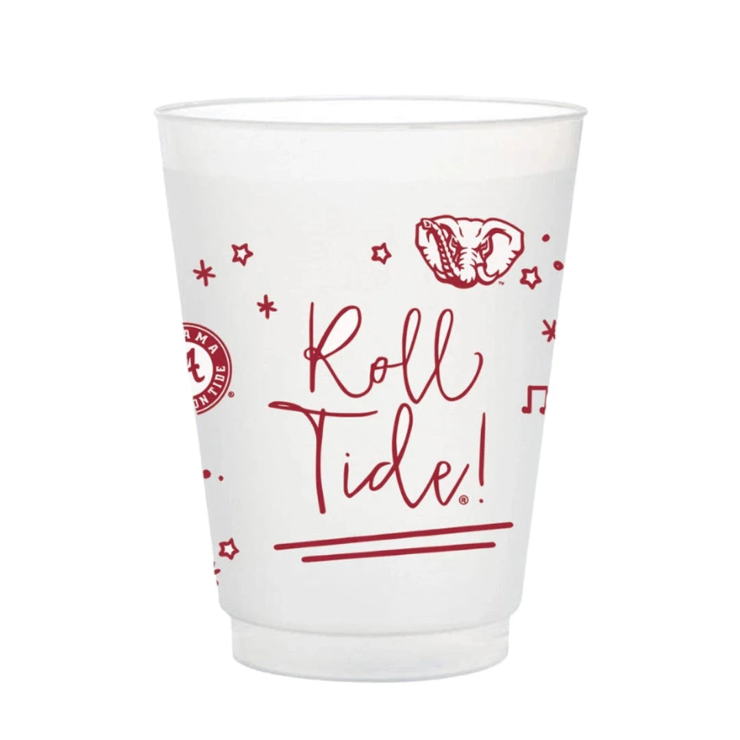 Alabama Frosted Flex Party Cups Shatterproof Cups Valiant Gifts Inc 