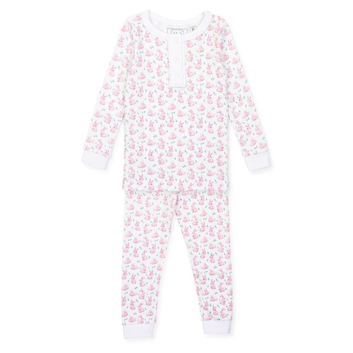 Alden Pajama Set - Bunny Hop Pink Girl Pajamas Lila & Hayes 