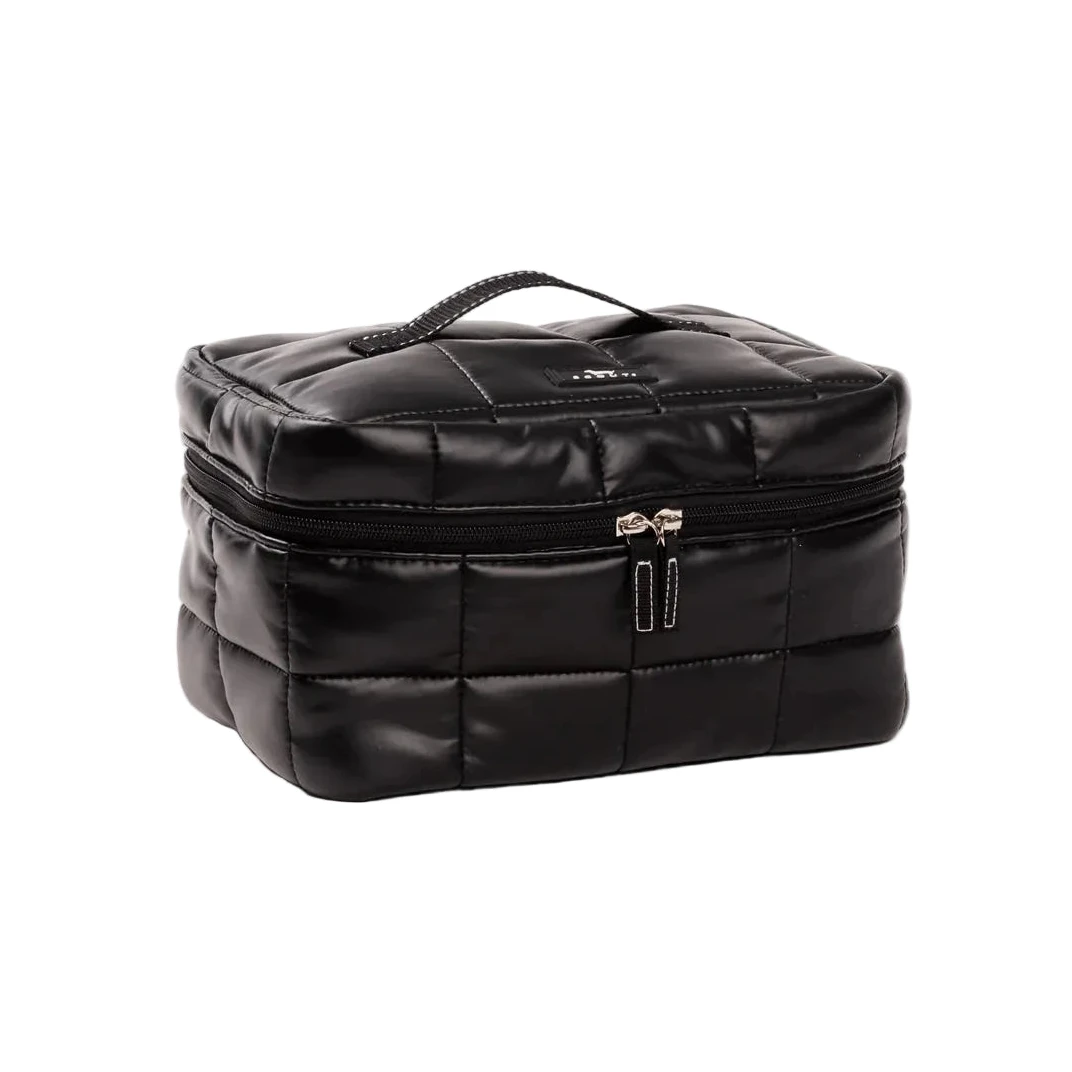 All Aboard Train Case - Black Box Quilted Cosmetic/Accessories Bags Scout 