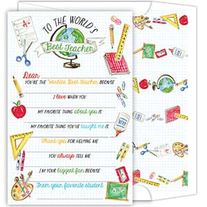 All About - The World's Best Teacher Gift Tags & Labels Rosanne Beck 