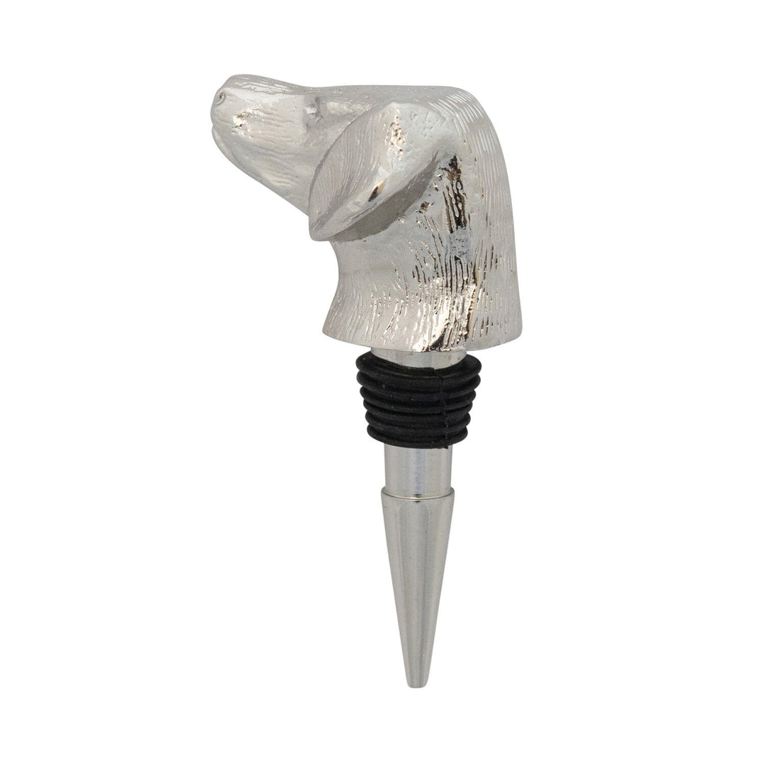 Aluminum Dog Head Bottle Stopper Bottle Stopper Creative Co-Op 