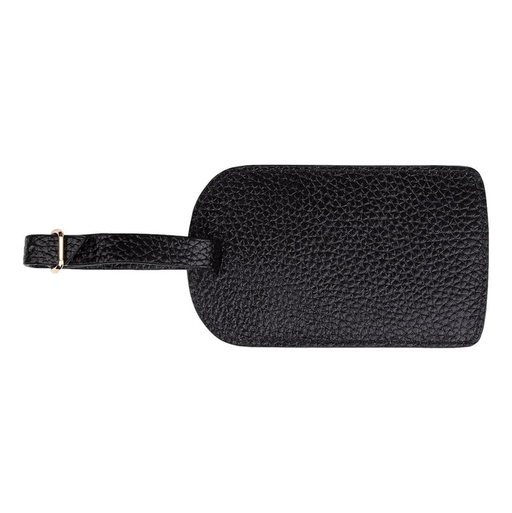 Amelia Leather Luggage Tag Luggage Tags Boulevard Black 