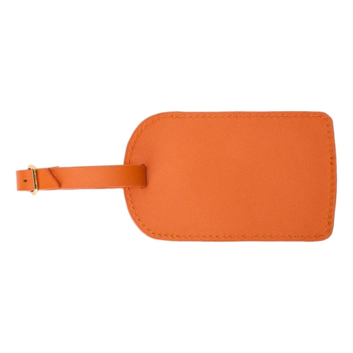 Amelia Leather Luggage Tag Luggage Tags Boulevard Orange 