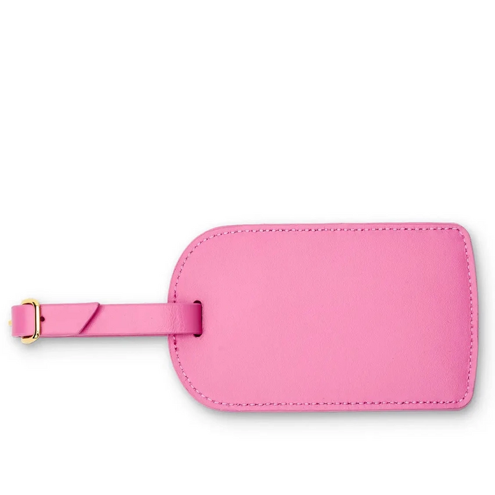 Amelia Leather Luggage Tag Luggage Tags Boulevard Pink 