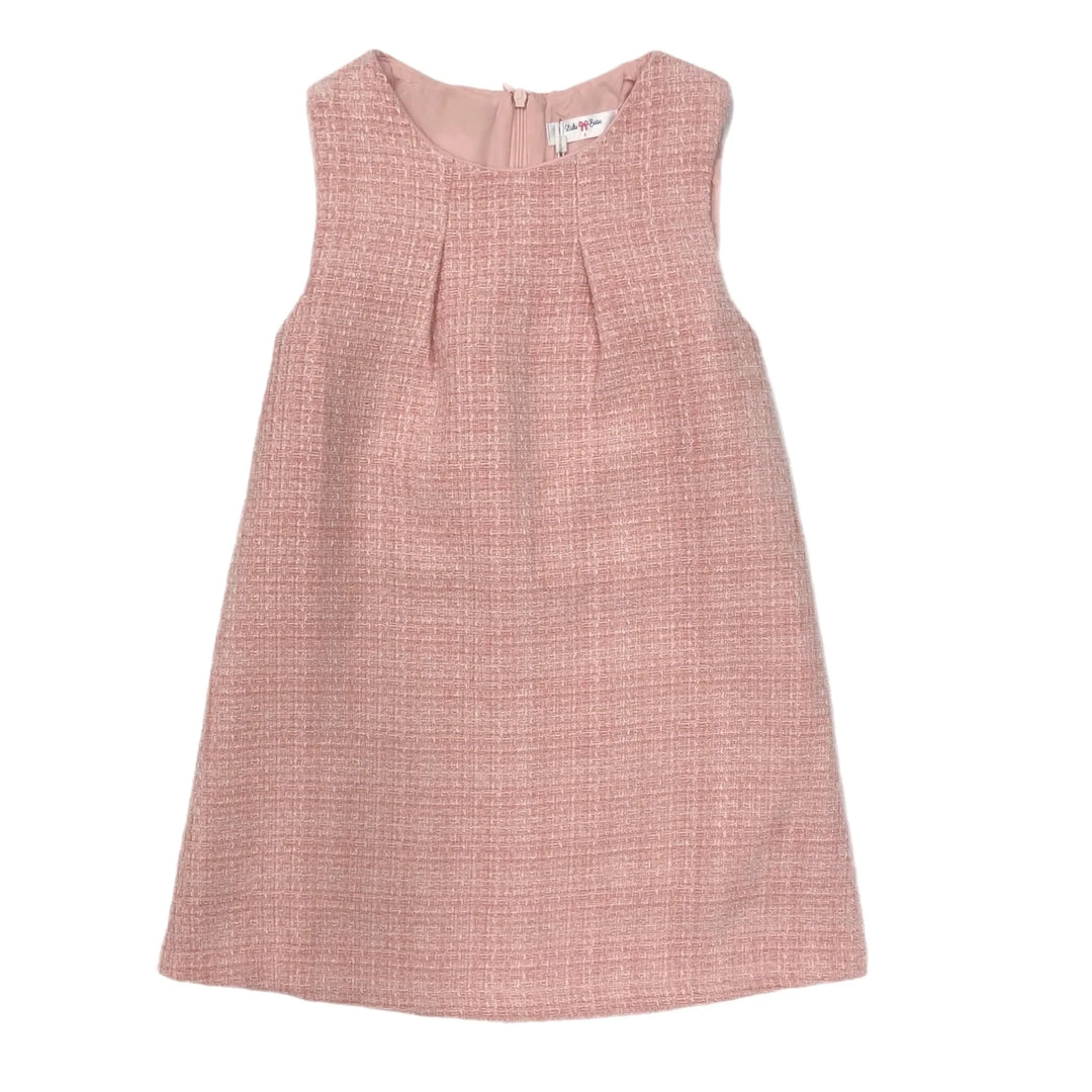 Amelia Tweed Dress - Pink Girl Dress Lulu Bebe 
