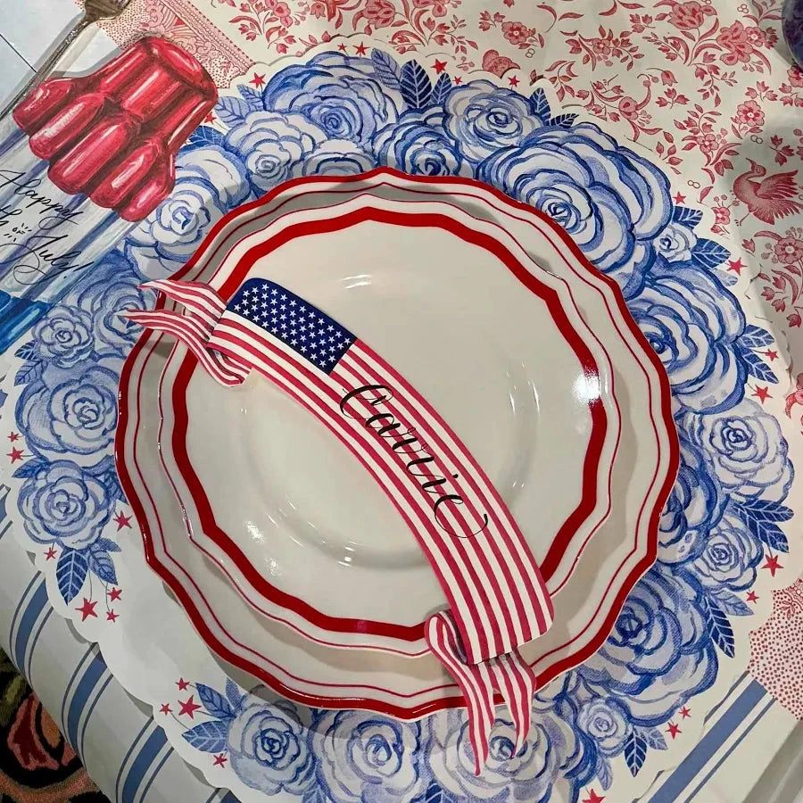 American Flag Banner Table Accent 4th of July Decor Hester and Cook 