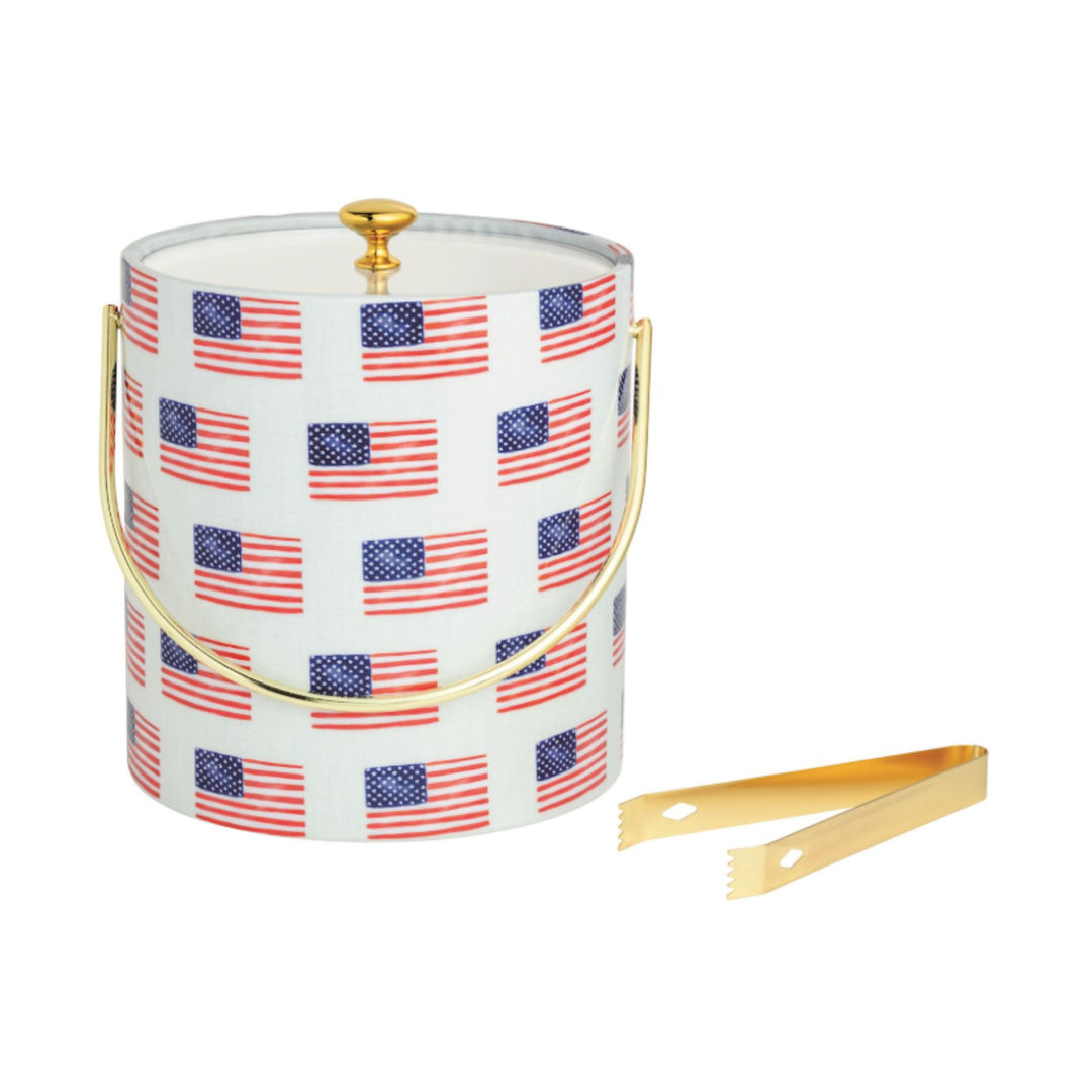 American Flag Ice Bucket Set Ice Bucket MudPie 