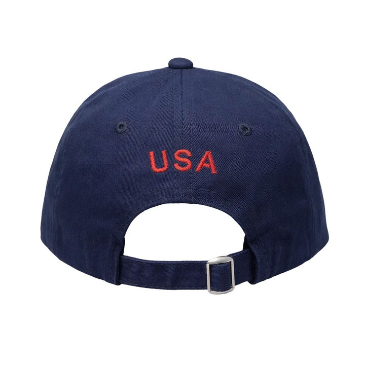American Flag Needlepoint Hat - Navy Hats Lisi Lerch 