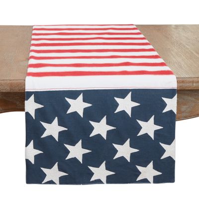 American Flag Table Runner Table Runner Saro 