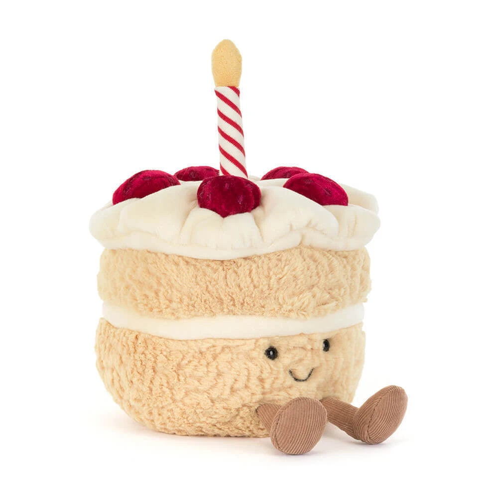 Amuseables Birthday Cake Stuffed Animal JellyCat 