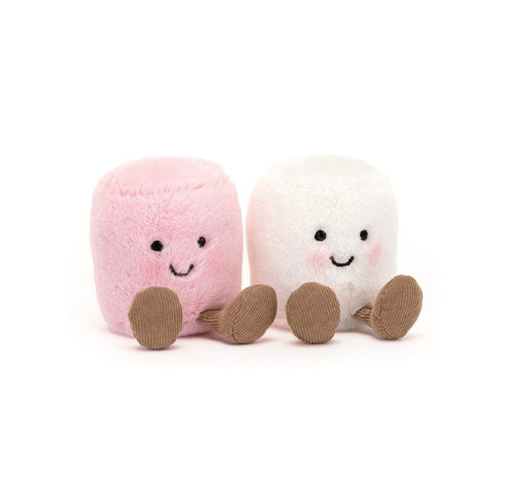 Amuseables Pink and White Marshmallows Stuffed Animal JellyCat 