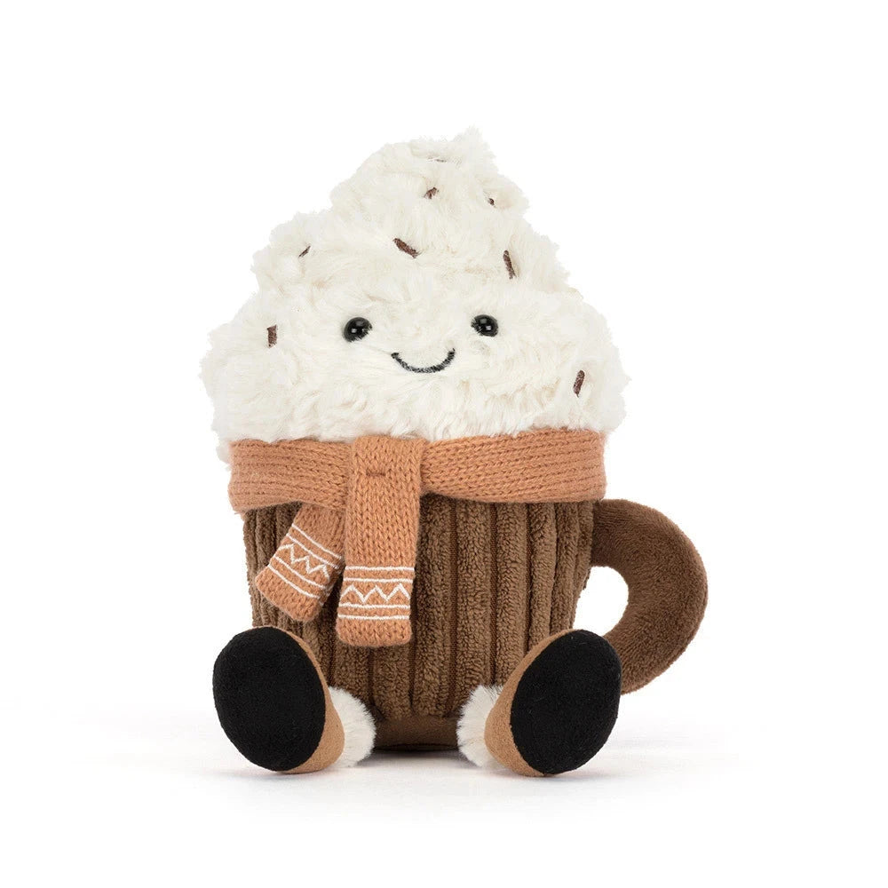 Amuseables Scarffles Hot Chocolate Stuffed Animal JellyCat 