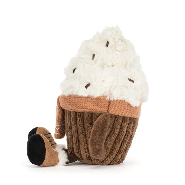 Amuseables Scarffles Hot Chocolate Stuffed Animal JellyCat 