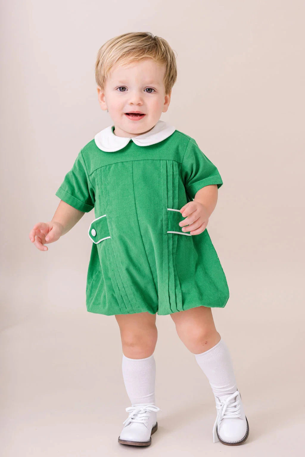 Andrew Bubble - Garland Green Corduroy Boy Bubble Lullaby Set 