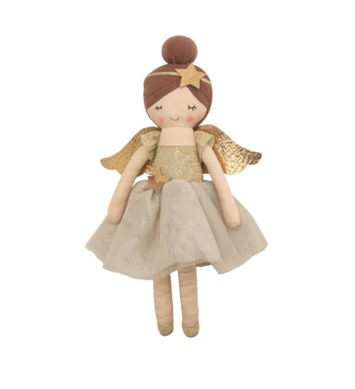 Angel Plush Dolls Plush Toy MudPie Brown Hair 