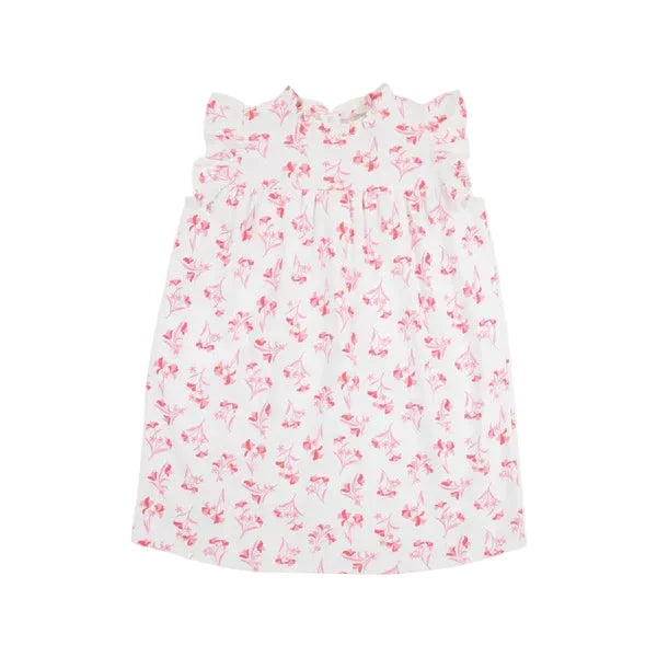 Angel Sleeve Devin Dress - Fontaine Floral Girl Dress Beaufort Bonnet 