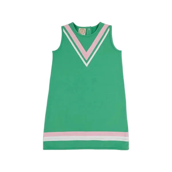 Annie Apron Dress - Gibson Island Green Girl Dress Beaufort Bonnet 