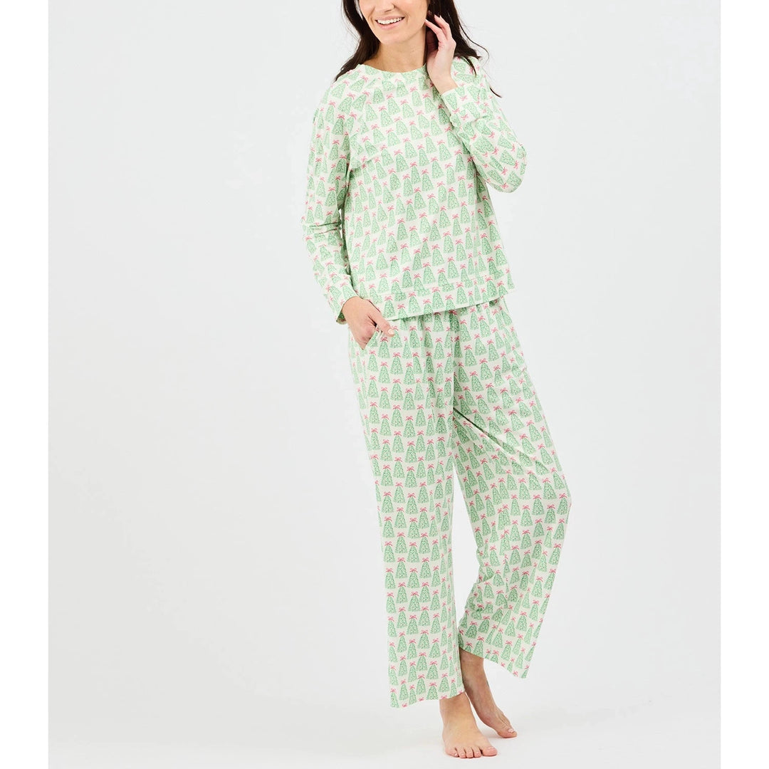 Annie Full Pajama Set - Rosy Woodlands Womens Pajamas Mary Square 