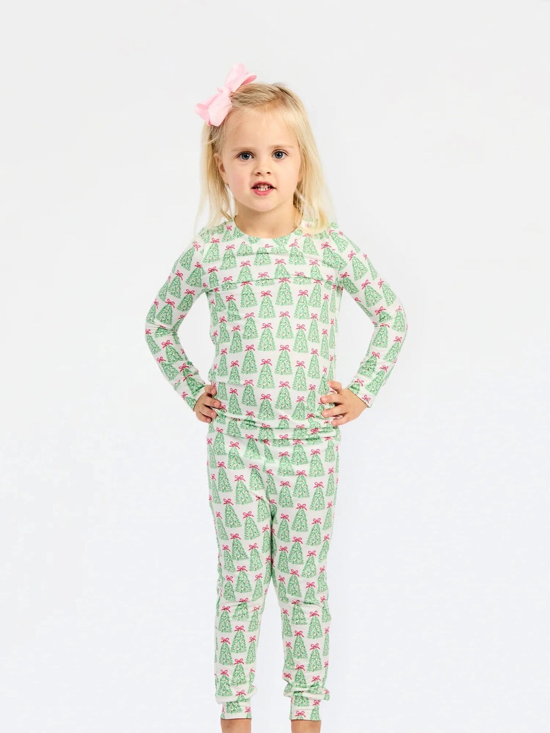Annie Kids Pajama Set - Rosy Woodlands Girl Pajamas Mary Square 2T 