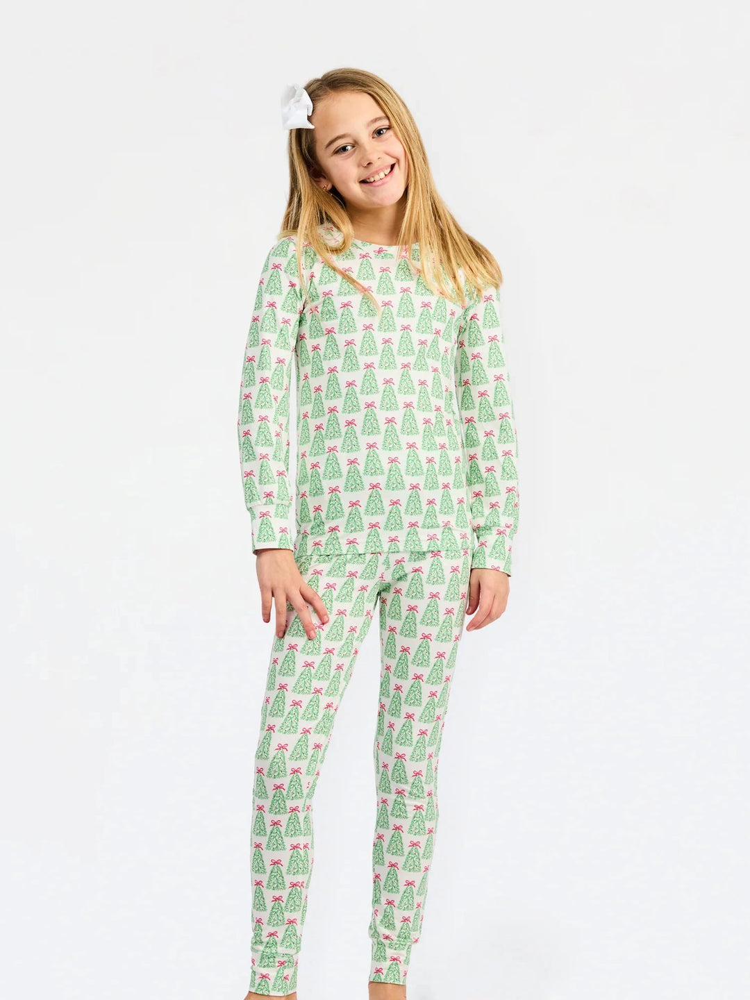 Annie Kids Pajama Set - Rosy Woodlands Girl Pajamas Mary Square 6/7 