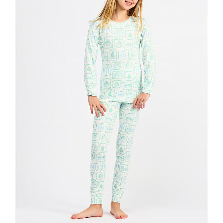 Annie Kids Pajama Set - Yueltide Vignettes Girl Pajamas Mary Square 