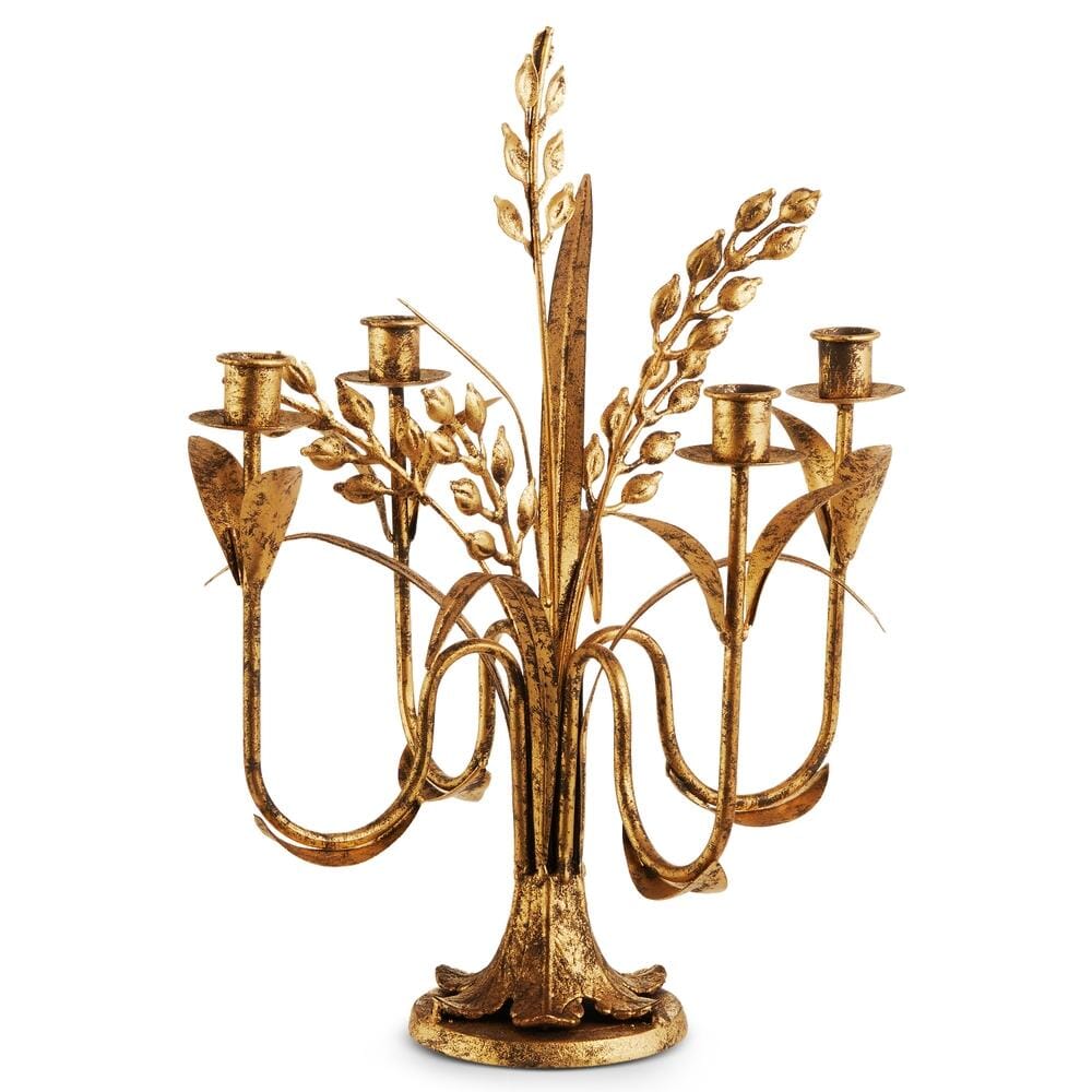 Antique Gold Candlestick Candle Holders RAZ 