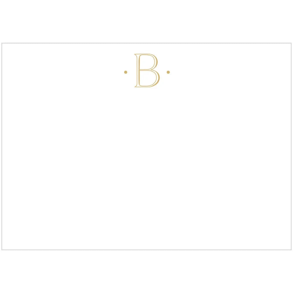 Antique Plain Letter Foil Correspondence Cards Stationery Caspari B 