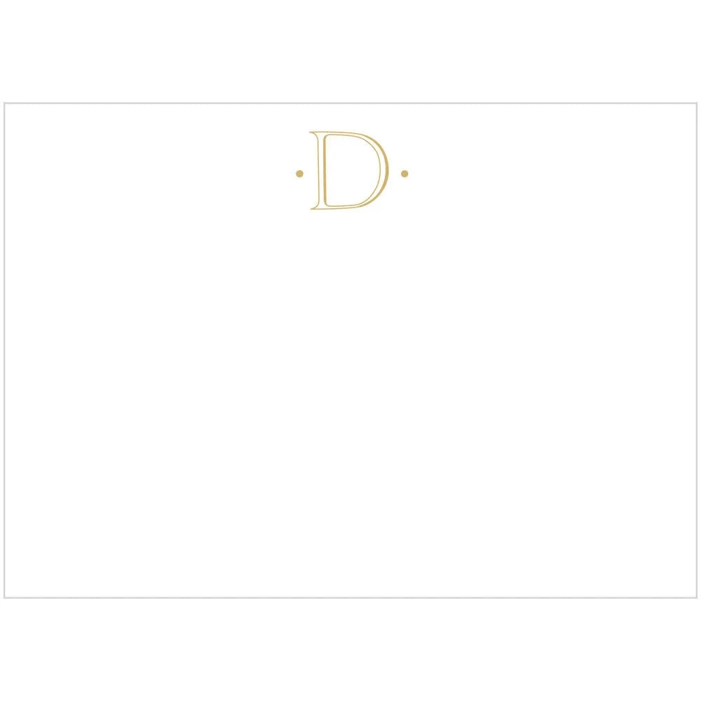 Antique Plain Letter Foil Correspondence Cards Stationery Caspari D 