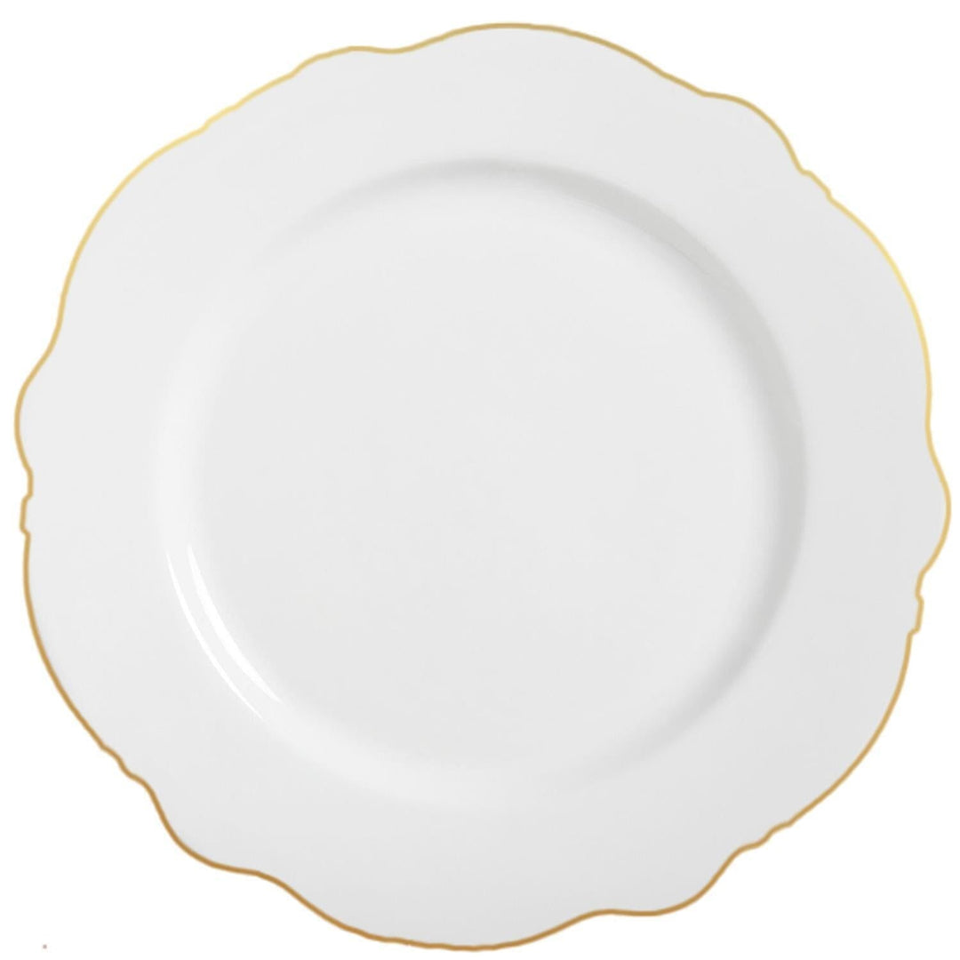 Appetizer Plate - Gold Rim Serving Plate Mary Square 