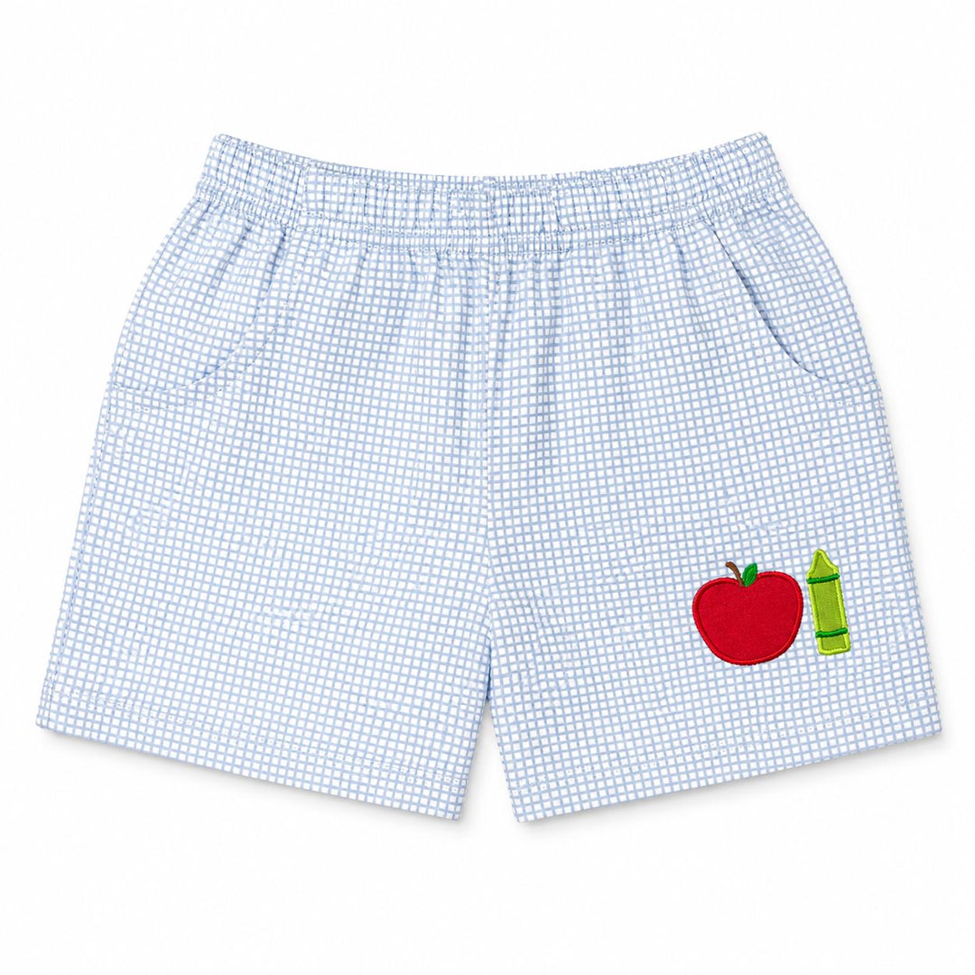 Apple Applique Shorts Boy Shorts Luigi 