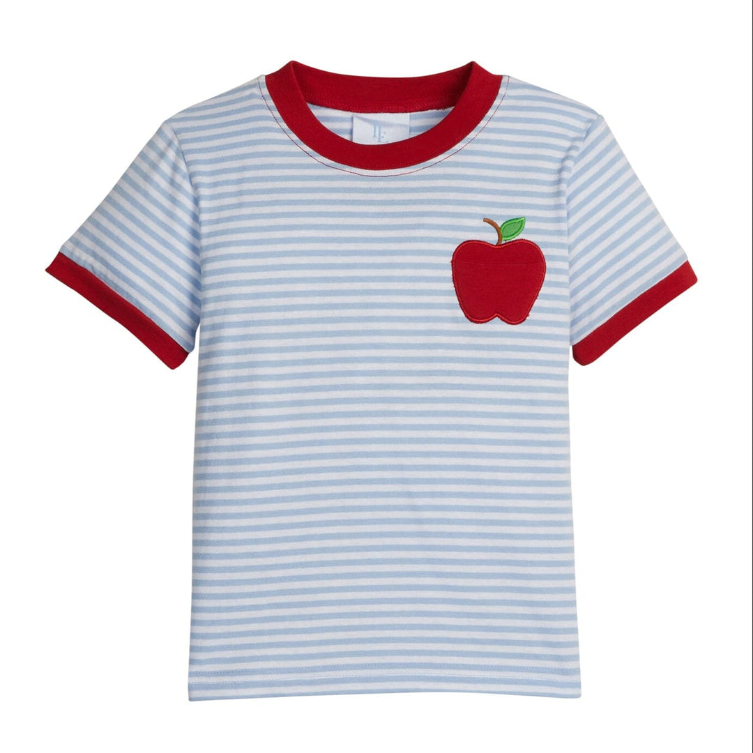 Applique Apple Tee Boy Shirt Little English 