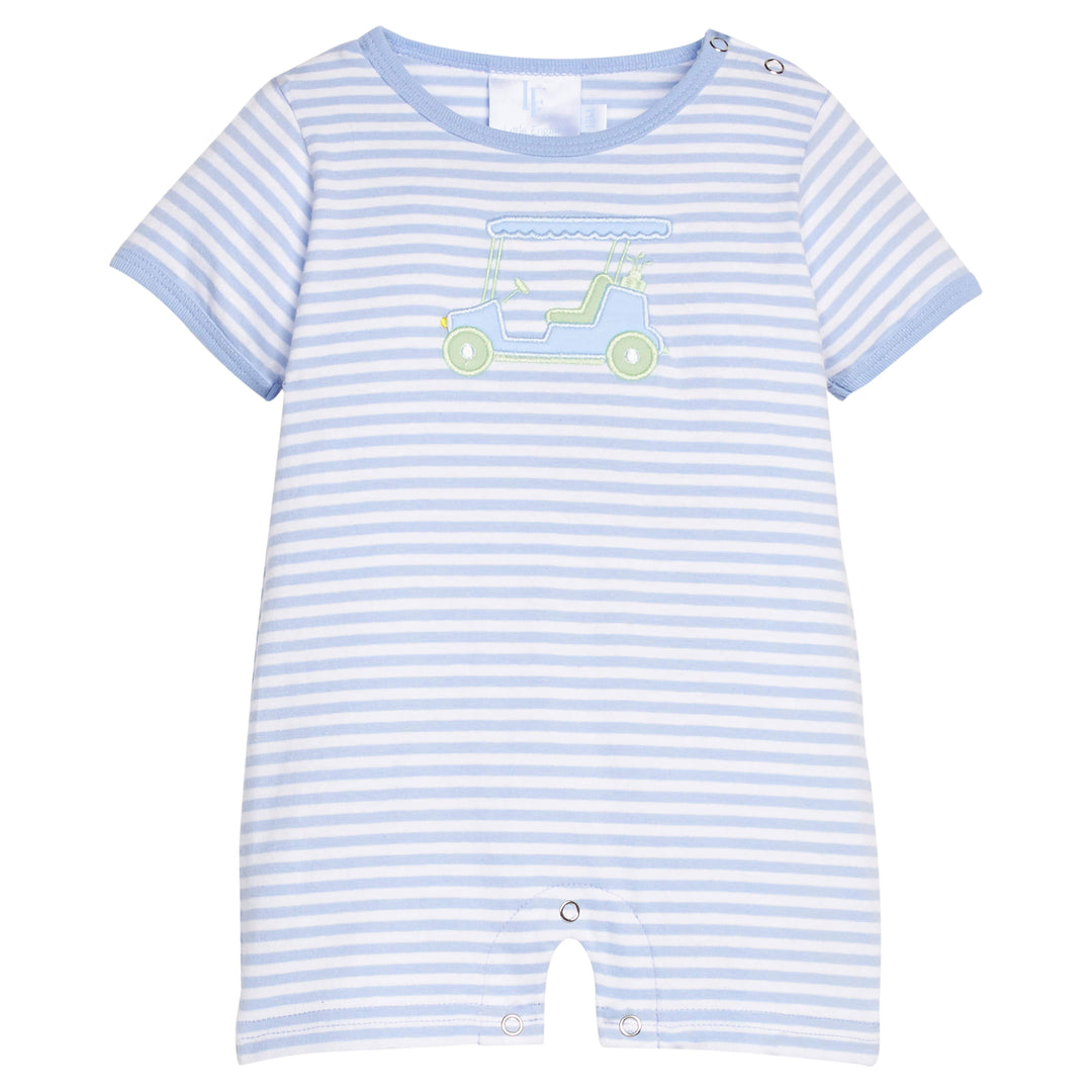 Applique Romper - Golf Cart Boy Romper Little English 