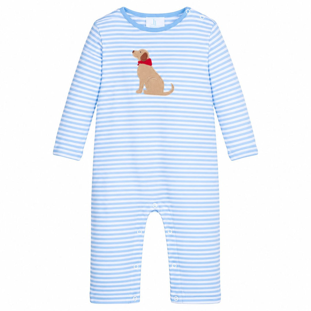 Applique Romper - Seated Lab Boy Romper Little English 