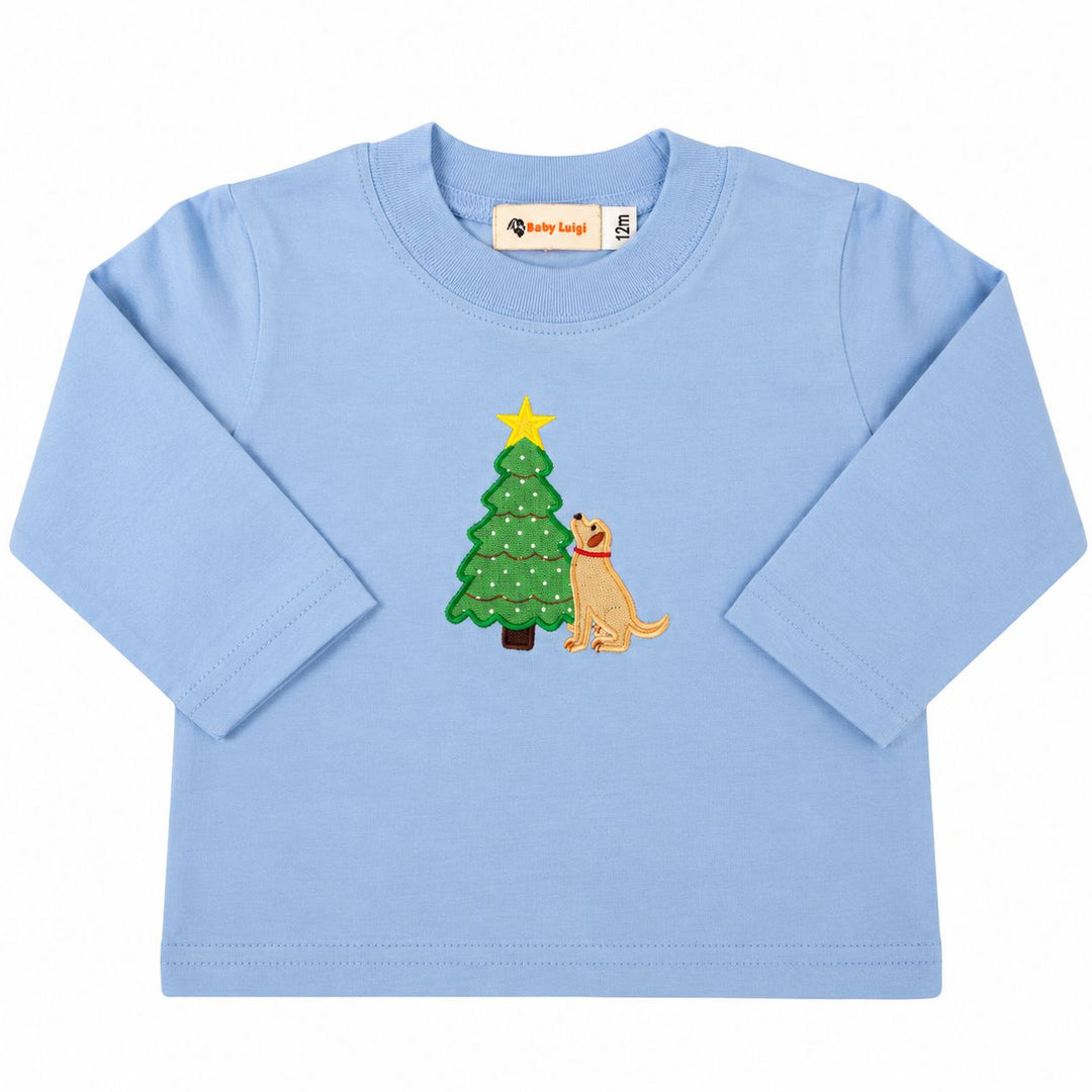 Applique Shirt - Christmas Puppy Boy Shirt Luigi 