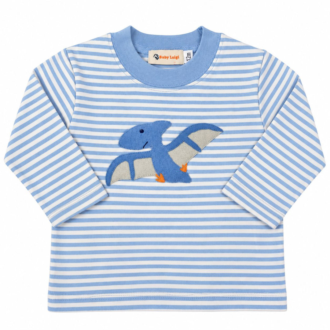 Applique Shirt - Flying Pterodactyl Boy Shirt Luigi 