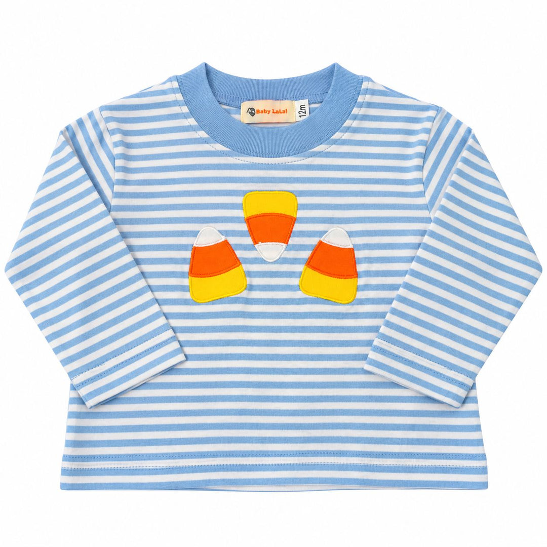 Applique Shirt - Three Candy Corn Boy Shirt Luigi 