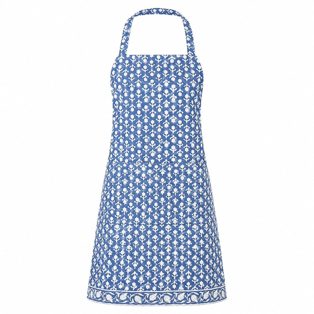 Apron - Charlotte Indigo Apron Pacific & Rose Textles 