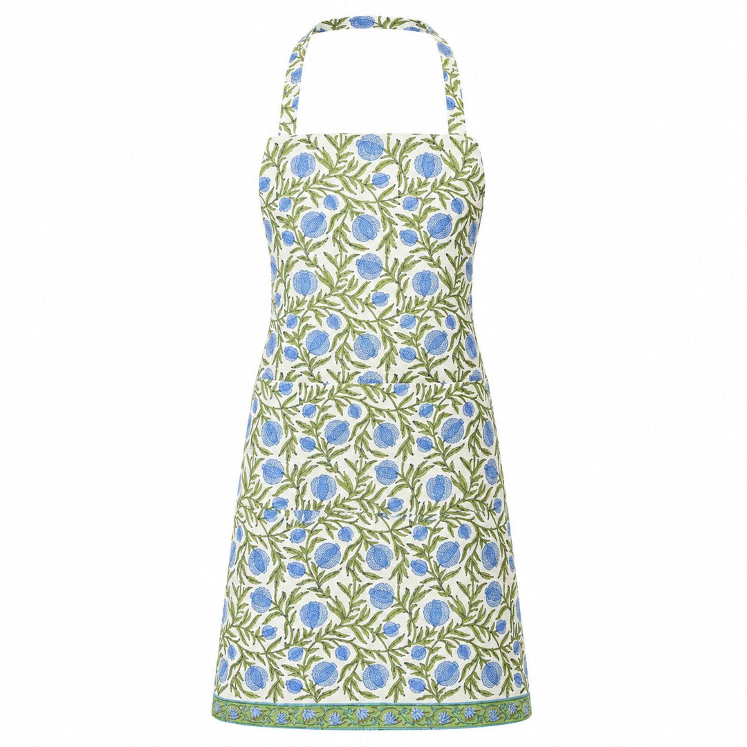 Apron - Pomegranate Blue Apron Pacific & Rose Textles 