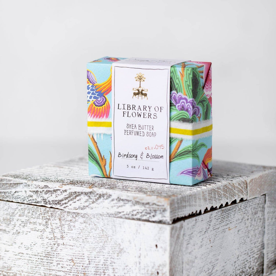 Aqua & Birds Square Soap Bath Soap Lollia 