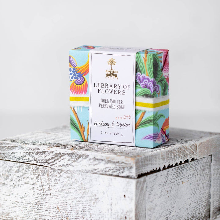 Aqua & Birds Square Soap Bath Soap Lollia 