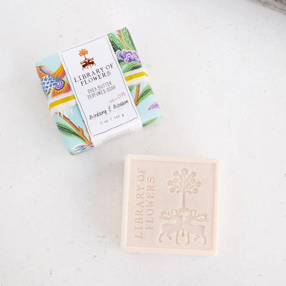 Aqua & Birds Square Soap Bath Soap Lollia 