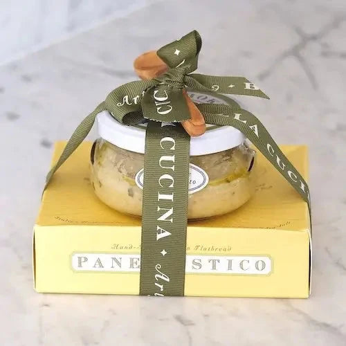 Artichoke Pesto and Dressed Pane with Olivewood Knife Food Bella Cucina 