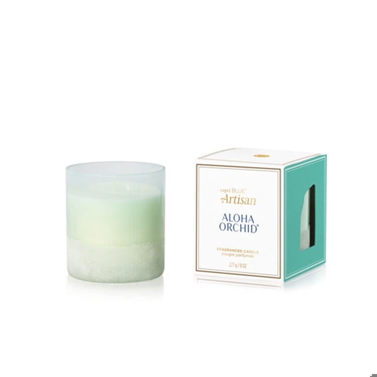 Artisan Luce d'- Almafi Boxed Candle Volcano 8oz Candle Capri Blue 