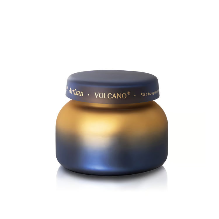 Artisan Tuscan Signature Candle - Volcano Candle Capri Blue 