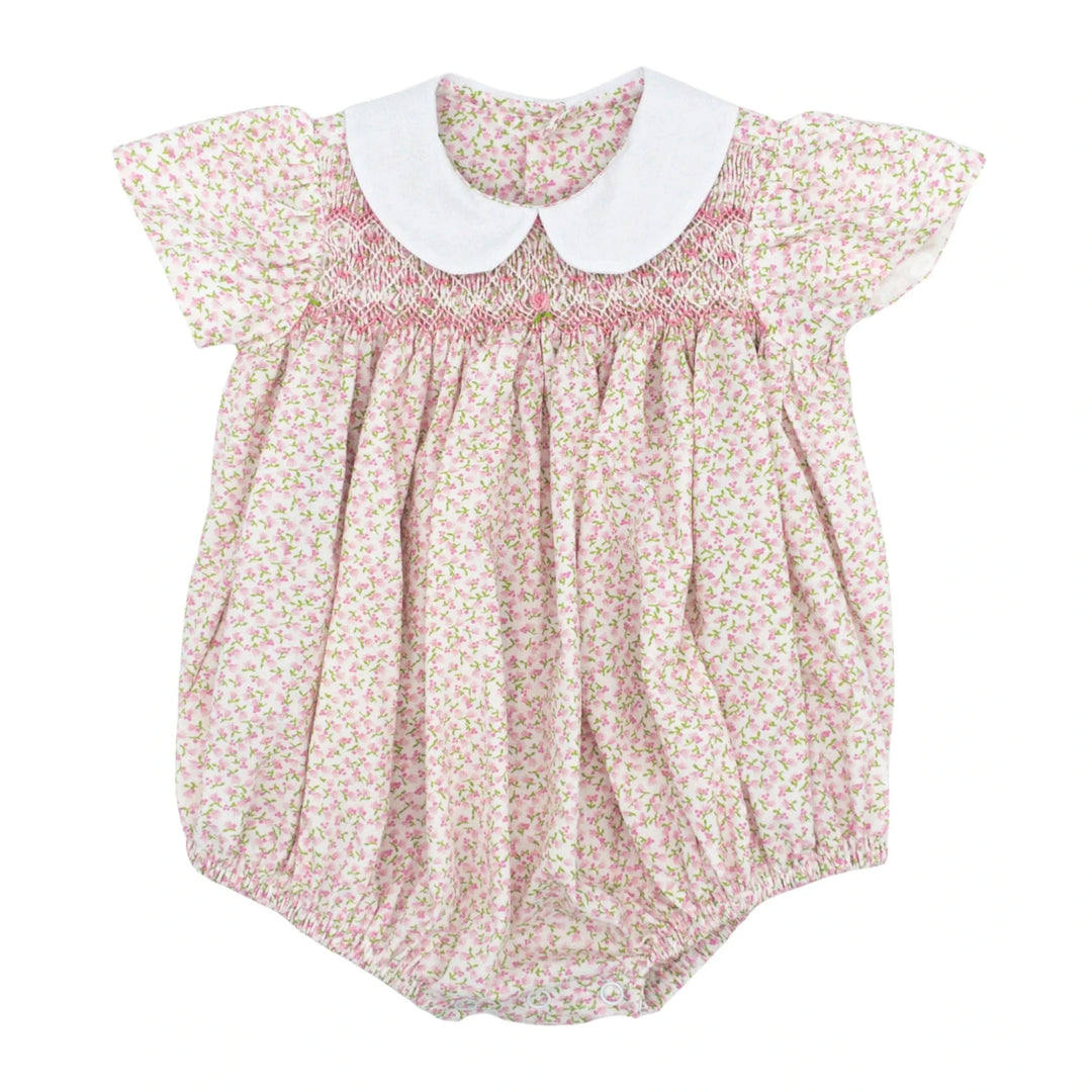Asher Smocked Bubble - In Full Bloom Girl Bubble Remember Nguyen - Baby Sen 
