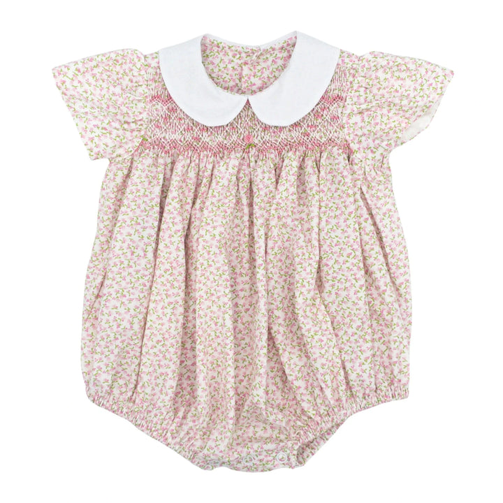 Asher Smocked Bubble - In Full Bloom Girl Bubble Remember Nguyen - Baby Sen 